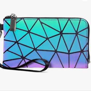 NWOT Geometric Color Changing Wallet/Wristlet